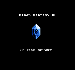Final Fantasy III (english translation) Title Screen